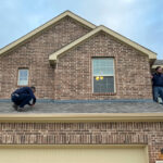 Mckinney,,Tx,Usa,-,March,1,,2021:,Roof,Inspector,Climbing